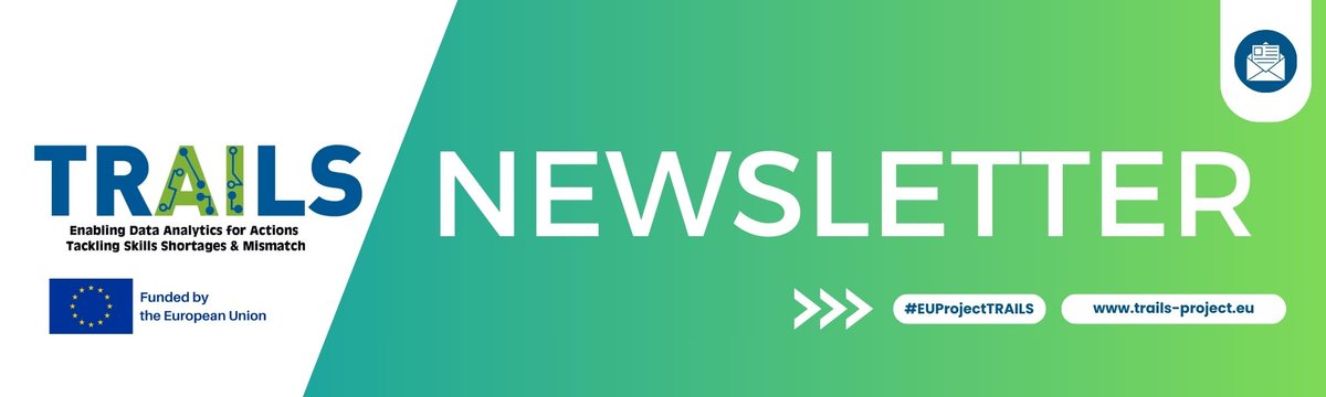 earlallEU's tweet photo. 📰The #EUProjectTRAILS newsletter is out!
🎯In this issue, you will find the latest insights in the #skillsshortages and mismatches across Europe and beyond!
➡️View in your browser: https://t.co/QUAdD23rxe
🔔Subscribe to our newsletter: https://t.co/tvo7ZjzgOZ https://t.co/kdcz7RADkD