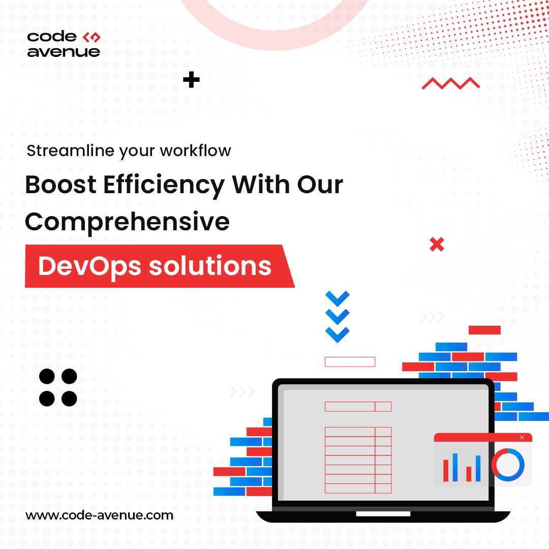 CodeAvenueLtd's tweet photo. Streamline your workflow and boost efficiency with our comprehensive DevOps solutions

#codeavenue
#DevOps 
#workflowautomation 
#EfficiencyBoost
#ContinuousIntegration https://t.co/uHCKoglci6