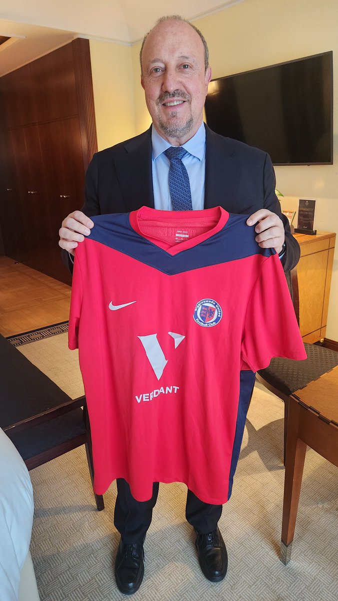 @verdantfp (@verdantfp) on Twitter photo Rafa rocking the <a href="/Biggleswadeutd/">Biggleswade United</a> shirt. No doubt our IFAs, Tom Beal and Sam Newnham, will be overjoyed (neither have ever been to an actual Liverpool game). Lads, I recommend you visit the <a href="/verdantfp/">@verdantfp</a> stadium this season to see some real football. Rafa rocking the <a href="/Biggleswadeutd/">Biggleswade United</a> shirt. No doubt our IFAs, Tom Beal and Sam Newnham, will be overjoyed (neither have ever been to an actual Liverpool game). Lads, I recommend you visit the <a href="/verdantfp/">@verdantfp</a> stadium this season to see some real football.