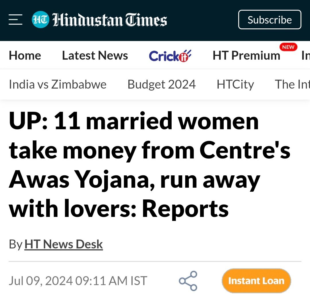 AskAnshul's tweet photo. 11 women took first installment of Rs 40,000 under Awas Yojana, then left their husbands &amp; ran away with their lovers, taking the money with them.

What is common between all 11 women? They are all from Maharajganj district in UP.

If news is true, it's clear case of trapping men https://t.co/tYYeVP33qY