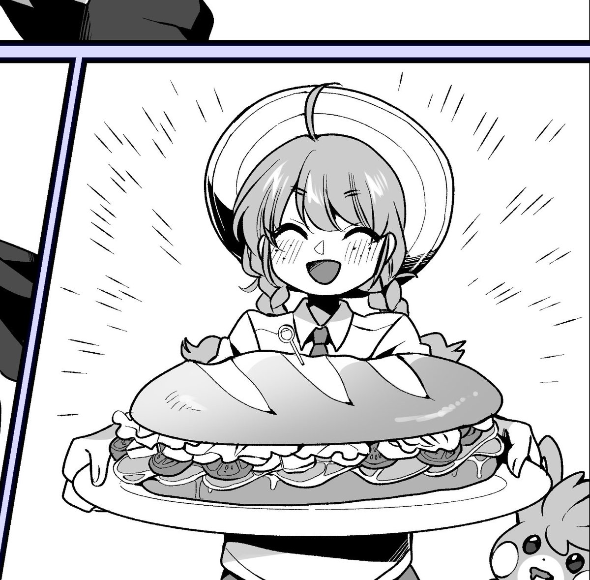 何も考えずに描いたらクソデカサンドイッチになってしまった 
