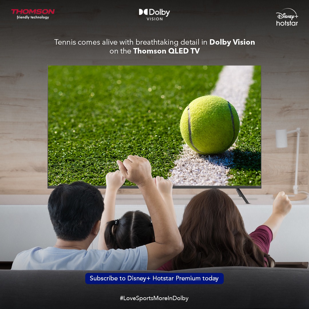 SPlastronics's tweet photo. Be a part of all the excitement of tennis with unmatched picture clarity in @dolby_vision_ on @disneyplushotstar .

Subscribe to @disneyplushotstar Premium today.

#LoveSportsMoreInDolby https://t.co/Dns1mZEurH