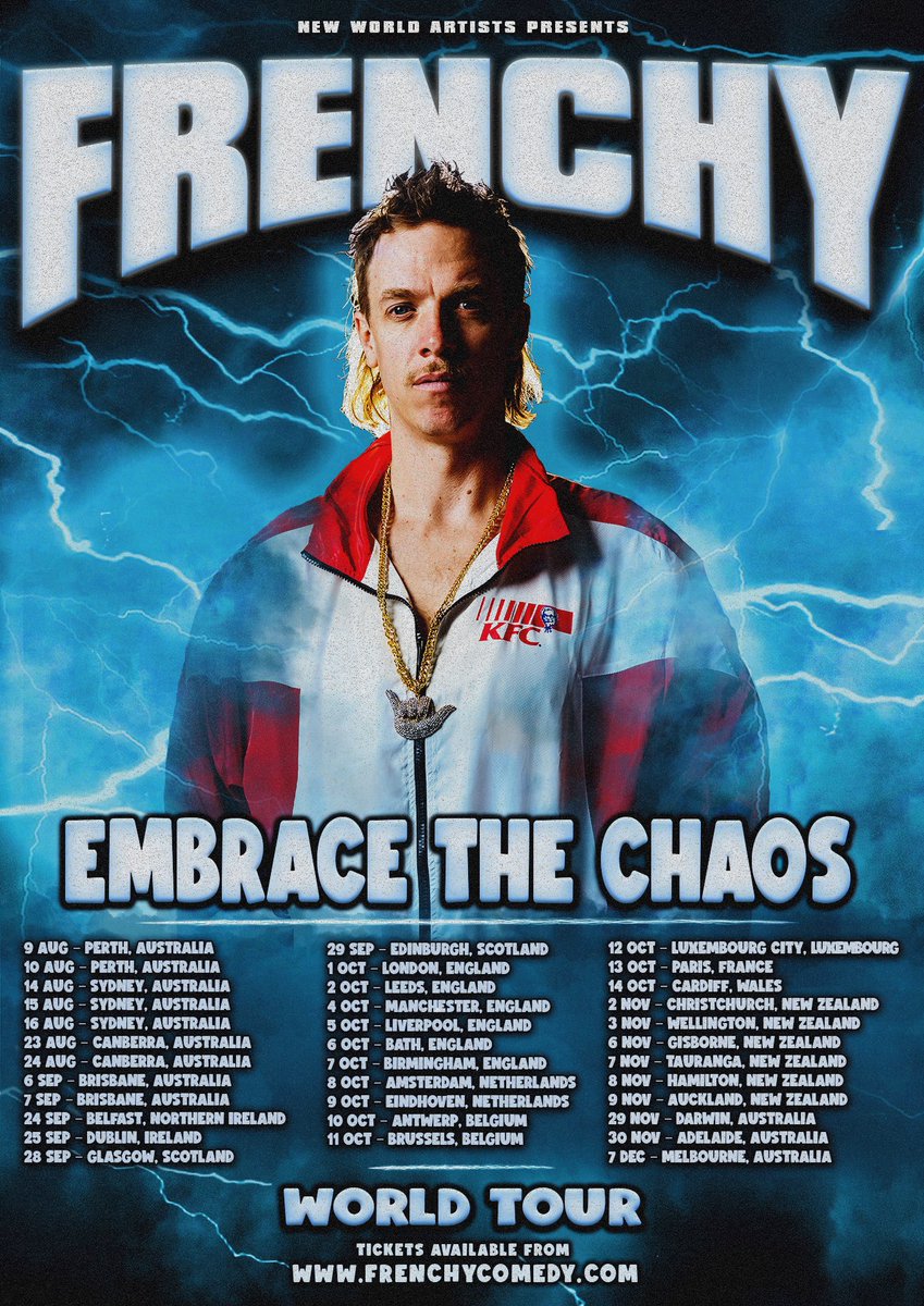 OH S#%T MY NEW SHOW IS FINALLY HERE!

Embrace The Chaos -  on sale now 🥶