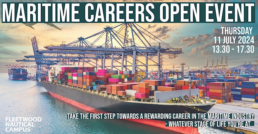 AWCrewing's tweet photo. We will be attending the Maritime Careers Open Event at @fleetwood_nc  on Thursday, and will be looking forward to discussing the cadetships and training opportunities available across the AW group. Come and have a chat.

https://t.co/d7n2ooz0Vu

#careersatsea #maritimecareers https://t.co/S8wcwIy9QT