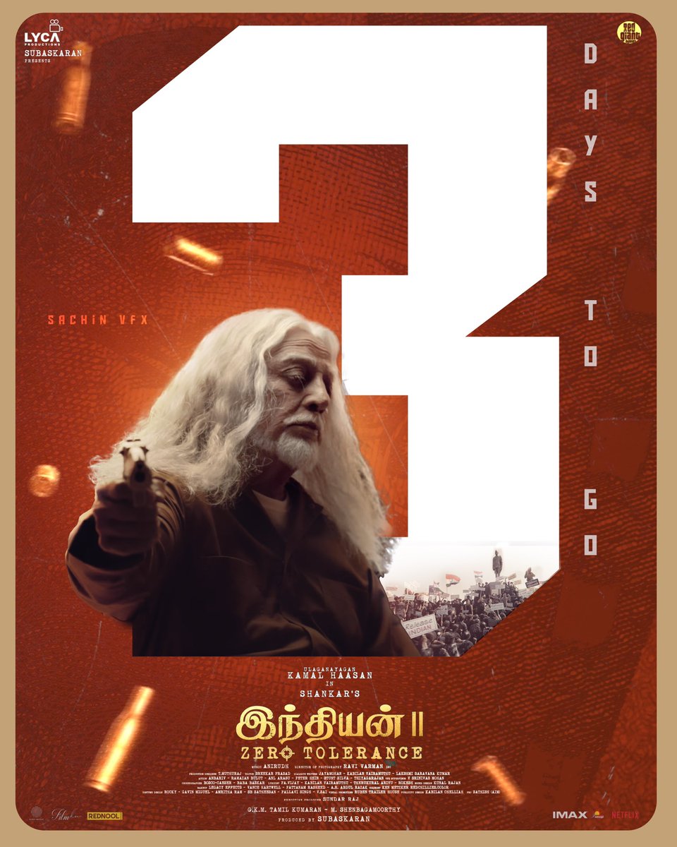 sachin_vfx__'s tweet photo. 3 Days to Go #Indian2
@LycaProductions @smbmanibharathi @ikamalhaasan @shankarshanmugh @anirudhofficial @RedGiantMovies_ @kabilanchelliah #KamalHaasan #Indian2FromJuly12 #kadharalz #ComeBackIndian #Indian2AudioLaunch #LycaProductions #Shankar #Anirudh https://t.co/XtNN1PWeAq