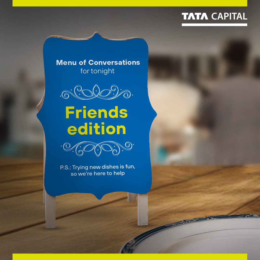 tatacapital's tweet photo. For the next time you share a meal with your friends, don’t miss out on discussing some crucial topics like additional income &amp; how to advance into a good credit score. Save &amp; share to start some new #DinnerTableConversations, the ones that matter for a better &amp; prepared future! https://t.co/crAT0KwxS0