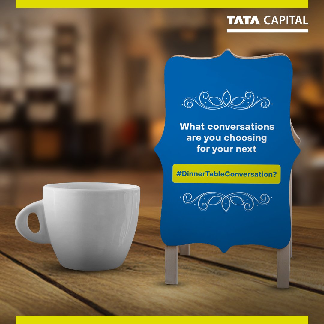tatacapital's tweet photo. For the next time you share a meal with your friends, don’t miss out on discussing some crucial topics like additional income &amp; how to advance into a good credit score. Save &amp; share to start some new #DinnerTableConversations, the ones that matter for a better &amp; prepared future! https://t.co/crAT0KwxS0