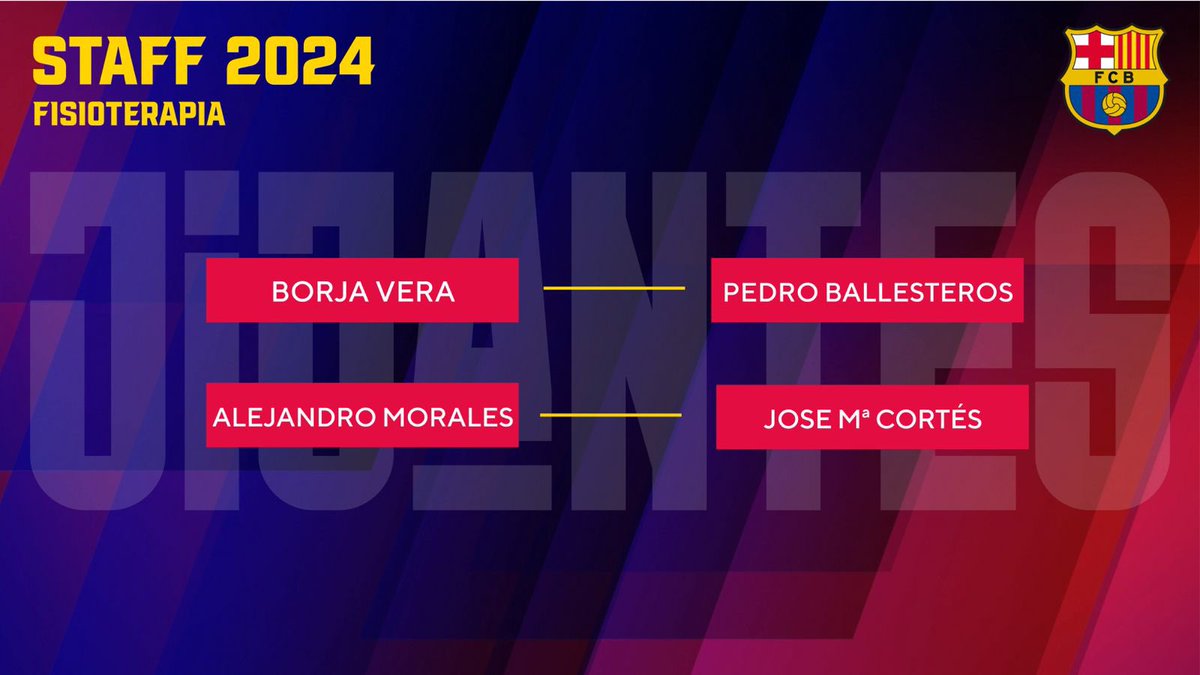 gerardromero's tweet photo. ⚽️ Anoche contamos en @JijantesFC la incorporación de 4 fisios nuevos al staff del Barça de Flick 

+ el preparador físico German Fernández, con pasado en Udinese, recientemente. https://t.co/3PmQMK2BzI