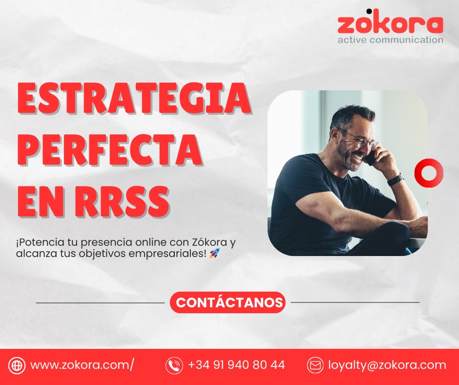 ZokoraLoyalty's tweet photo. 💡 ¿Buscas la estrategia perfecta en #RedesSociales?
🤝 En Zókora, personalizamos tu presencia digital, conectándote con tus #clientes, #prescriptores y audiencia final.
➡️ Descubre más aquí: https://t.co/9PMhjH80ob
#ventasB2B #comercial #B2Bmarketing #incentivos #B2B https://t.co/qBQoIZPLa3