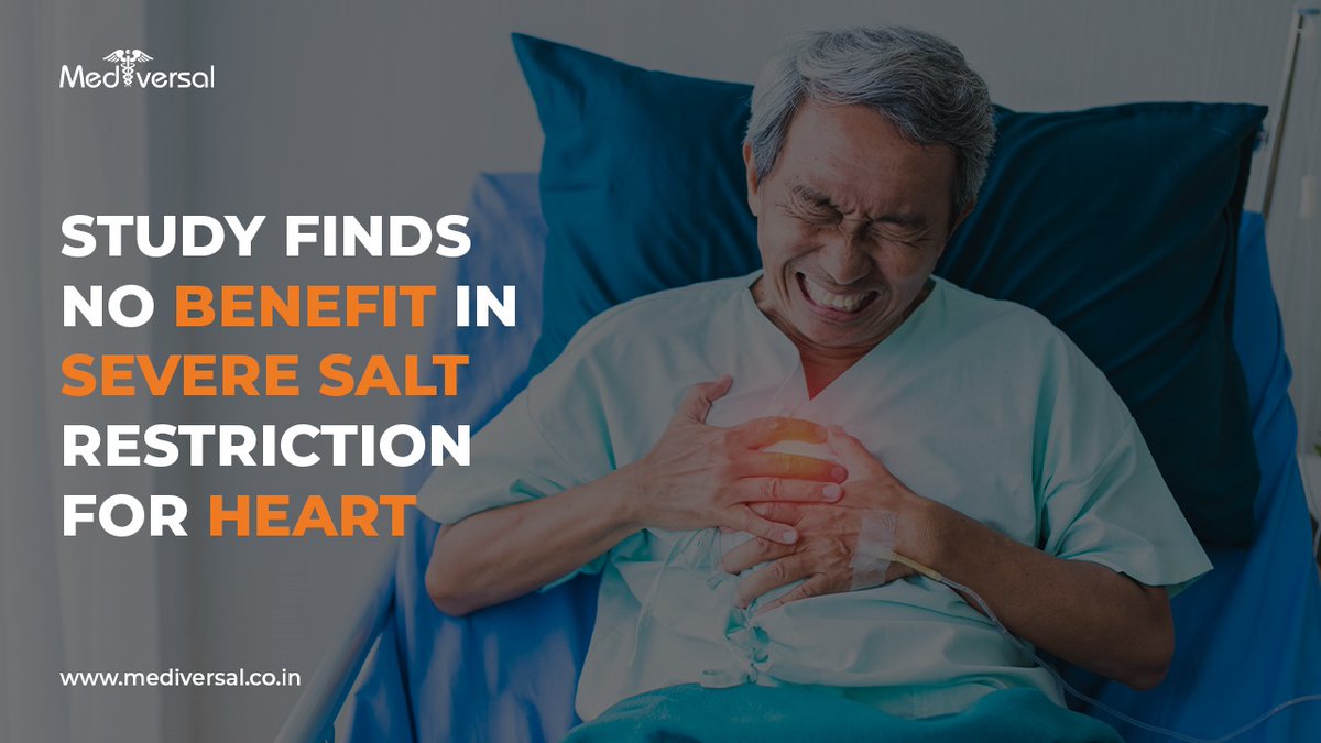 mediversal's tweet image. Study Finds No Benefit in Severe Salt Restriction for Heart Failure Patients

medium.com/@contact.mediv…

#SaltRestriction
#heartfailure 
#heartfailure 
#medicaleducation 
#Mediversal
#MediversalAcademy