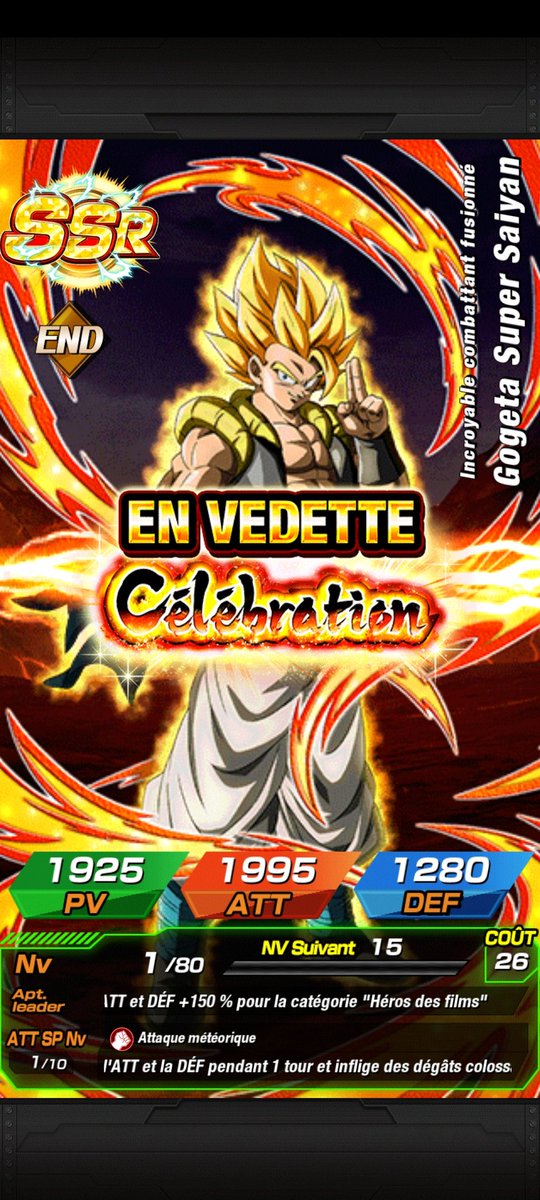 KevinCrimi83's tweet photo. @Ambre_thr Un cycle et demi sur le broly et 30 ds sur gogeta joyeux anniversaire dokkan mdrr en attendant plus que beast maintenent 💪 https://t.co/E303BIB2MU