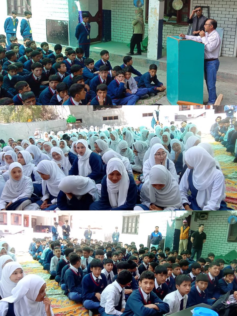 TB MUKT BHARAT - UT LADAKH (@nteputladakh) on Twitter photo On 08/07/2024, an IEC activity on Tuberculosis held at SVPS Kargil. Dr. Abbas, DTO Kargil, led the awareness session along with Karim Wani (TBHV) & Mohd Jaffar (HIV DOTS Supervisor). The program covered TB causes, diagnosis, and NTEP services. <a href="/TbDivision/">Central TB Division | #TBMuktBharat</a> On 08/07/2024, an IEC activity on Tuberculosis held at SVPS Kargil. Dr. Abbas, DTO Kargil, led the awareness session along with Karim Wani (TBHV) & Mohd Jaffar (HIV DOTS Supervisor). The program covered TB causes, diagnosis, and NTEP services. <a href="/TbDivision/">Central TB Division | #TBMuktBharat</a>