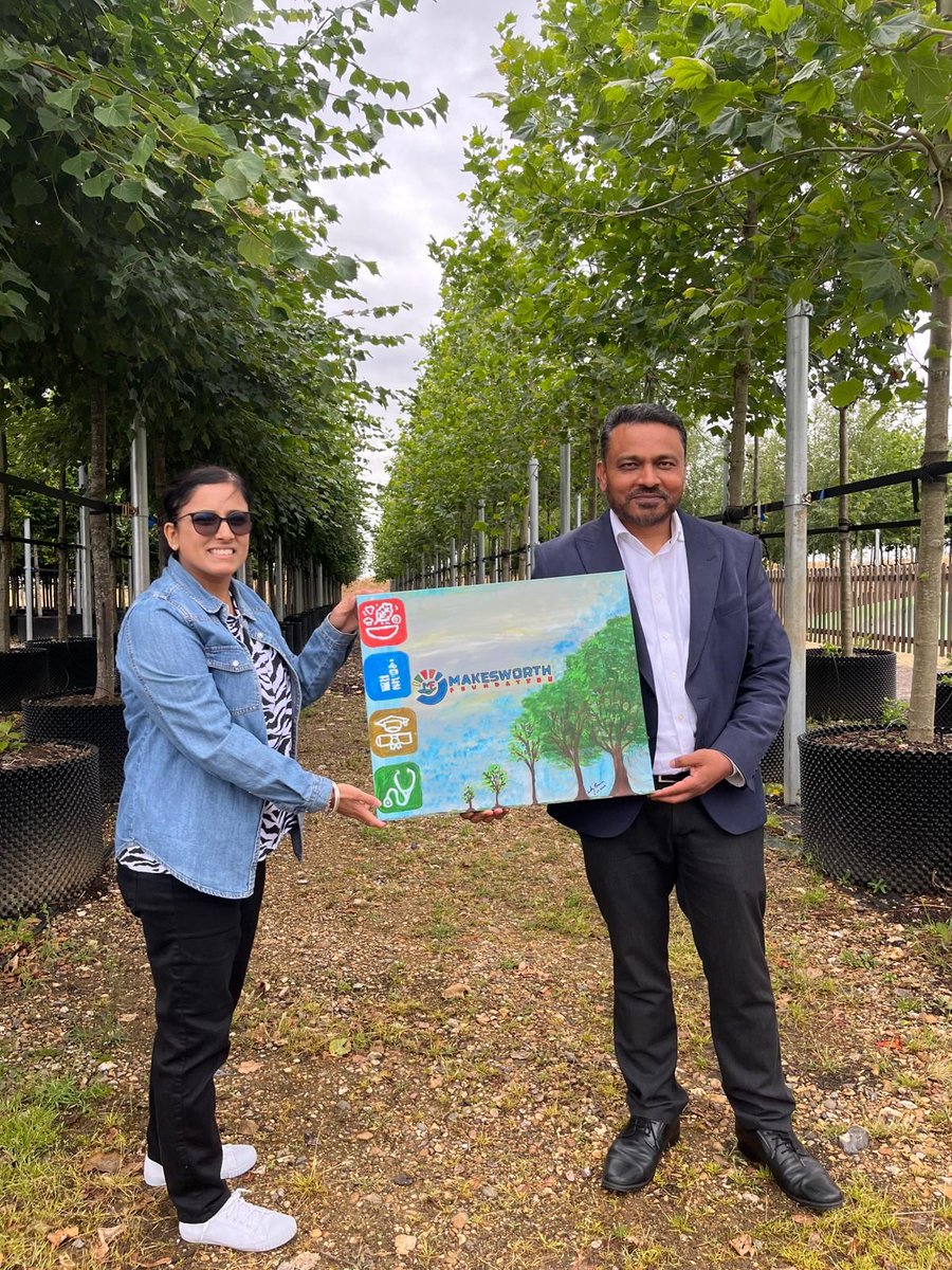 Thanks to #Indy for creating a beautiful painting for The Makesworth Foundation, highlighting our charitable focus. #ArtforCharity #FirstArtGift #IndyArt