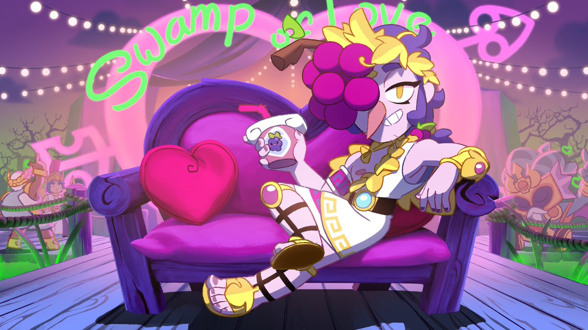 BrawlStars's tweet photo. They are the ultimate party monster 💅 

🍇🧃 Dionysus Angelo is out now! 🧃🍇

#GodsVsMonsters https://t.co/LGCmqIbtlm
