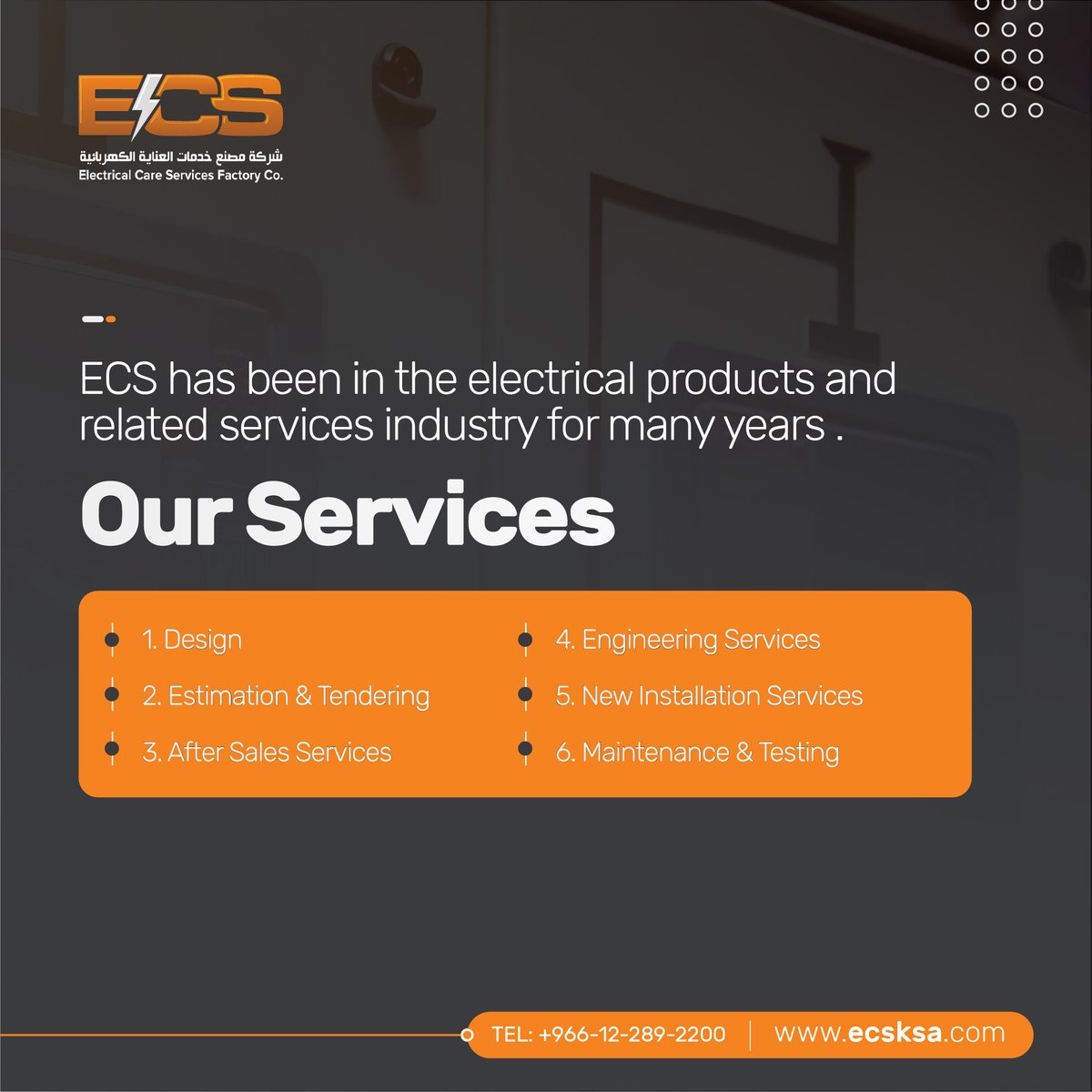 ecsksa1's tweet image. Offering power management solutions in Saudi Arabia for residential and industrial projects.
💻 : ecsksa.com
📞 : +966-12-289-2200
📧 : info@ecsksa.com

#ecsksa #powermanagement #powermanagementsystems #engineering #electricalengineering #jeddah  #saudiarabia