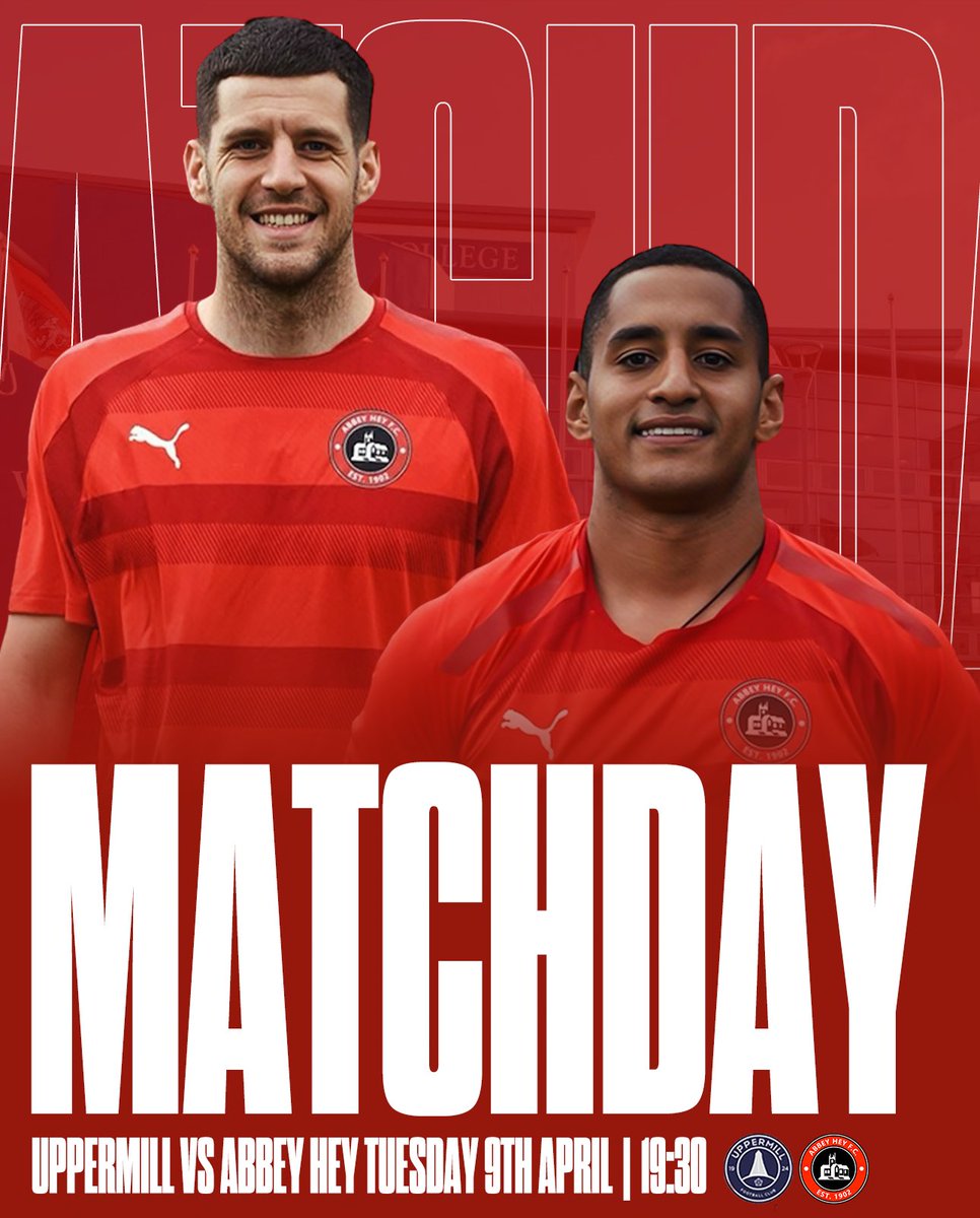 IT’S MATCHDAY 🔴⚪️

Simon has been busy over the summer break putting together a fantastic squad for the 24/25 season and Tonight is another chance to see them play and for free. 

🆚 @uppermillfc 
🏟️ Wright Robinson College, M18 8RL
🎫 ADMISSION FREE 🆓 
🕢 KICK OFF, 19:30