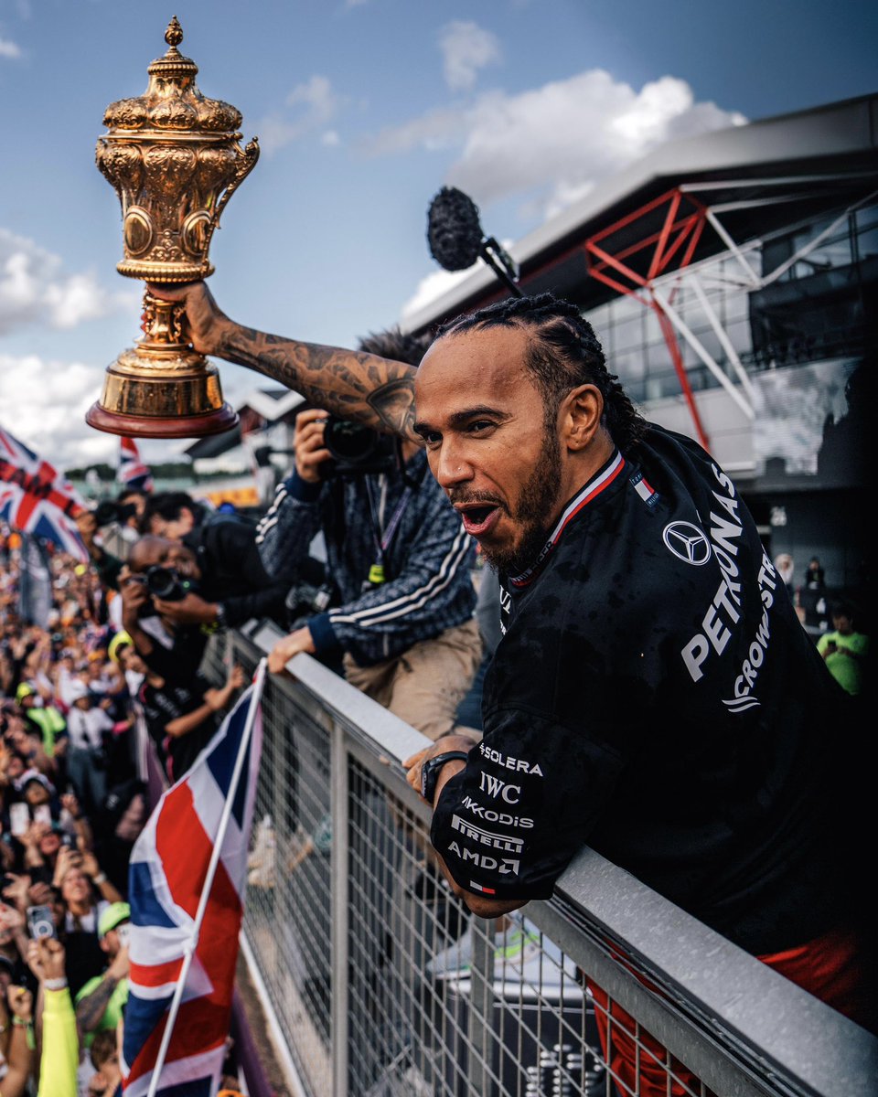 ESPNF1's tweet image. Lewis Hamilton is the only F1 driver to:

🏆 Win more than 100 races
⚡ Achieve more than 100 poles
🍷 Win races in 16 different seasons
🏅 Stand on podiums in 18 seasons
🏁 Lead over 150 races
🇬🇧 Win the same Grand Prix 9 times
⏳ Claim a win after 300 races
🍾 Stand on the same…