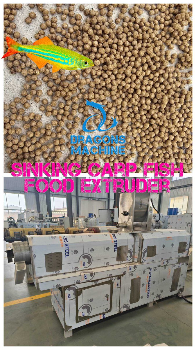 ExtruderFood's tweet photo. Sinking Carp Fish Food Extruder

Calling all fish food producers! 🐟 Dive into the future of aquaculture with our Sinking Carp Fish Food Extruder. This machine is a game-changer for anyone in the business of producing high-quality fish feed.

#Aquaculture #FishFeed #CarpFishing https://t.co/x7VYbXsZIL