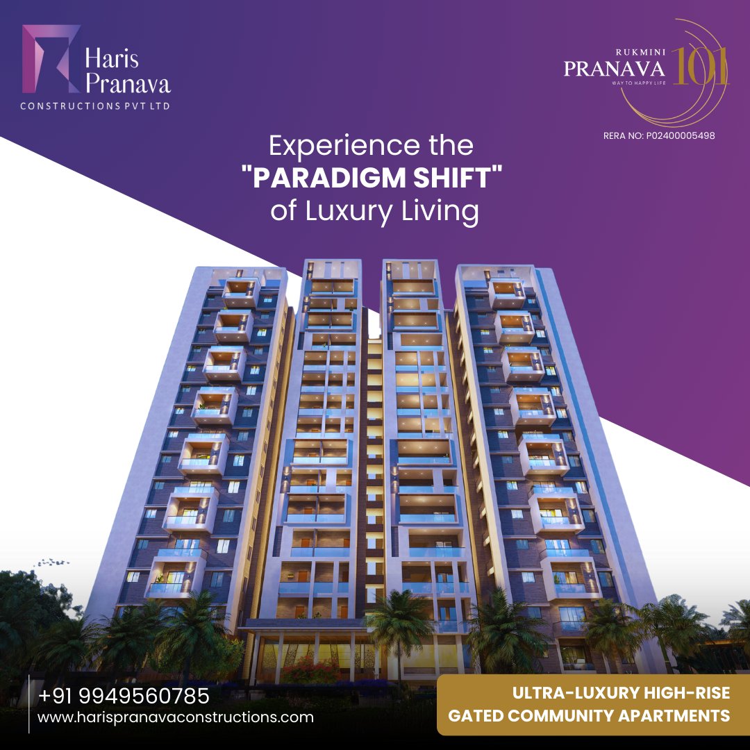 harispranava's tweet photo. Forget the ordinary. Rukmini Pranava 101 ushers in a transformative experience, where luxury living transcends expectations.

#harispranavaconstructions #rukminipranava #realestate #hyderabad #hyderabadrealestate #flatsforsaleinhyderabad #realestateinhyderabad #paradigmshift https://t.co/N4mhG5T2nz