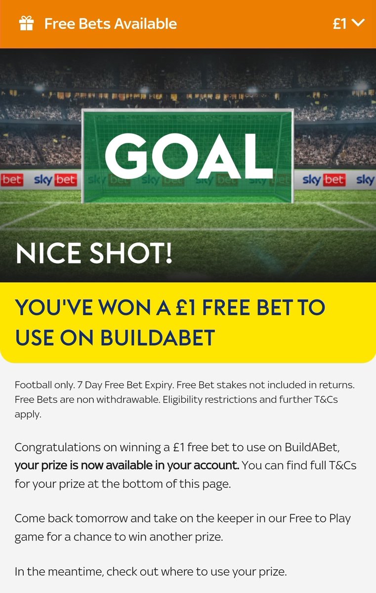 jackomountford's tweet photo. @SkyBet #SkyBetDailyShootOut 🥅 https://t.co/unJ6f837Sl