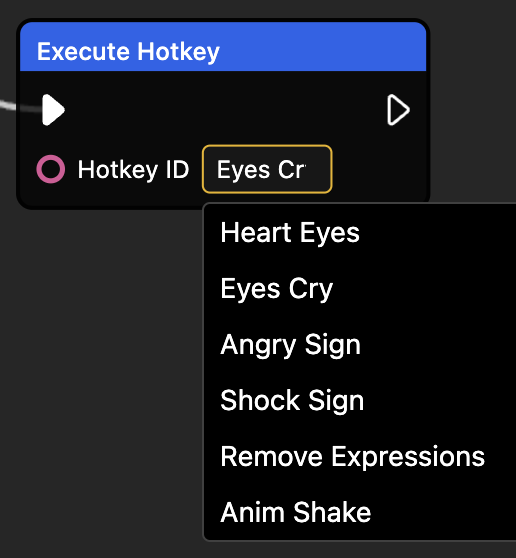 macrographio's tweet photo. @VTubeStudio seeing a list of your model's available hotkeys right in the editor is pretty sweet https://t.co/aus1HirveA