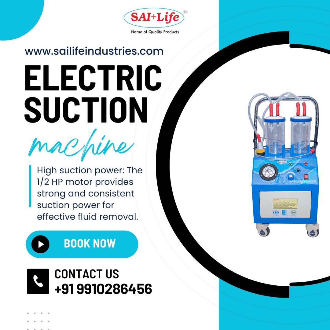 sailifeindia's tweet image. Effortless cleanup with the latest electric suction machine! #electricsuctionmachine #medicalequipment #homecare #cleanliving #advancedtechnology #hygiène #healthtech