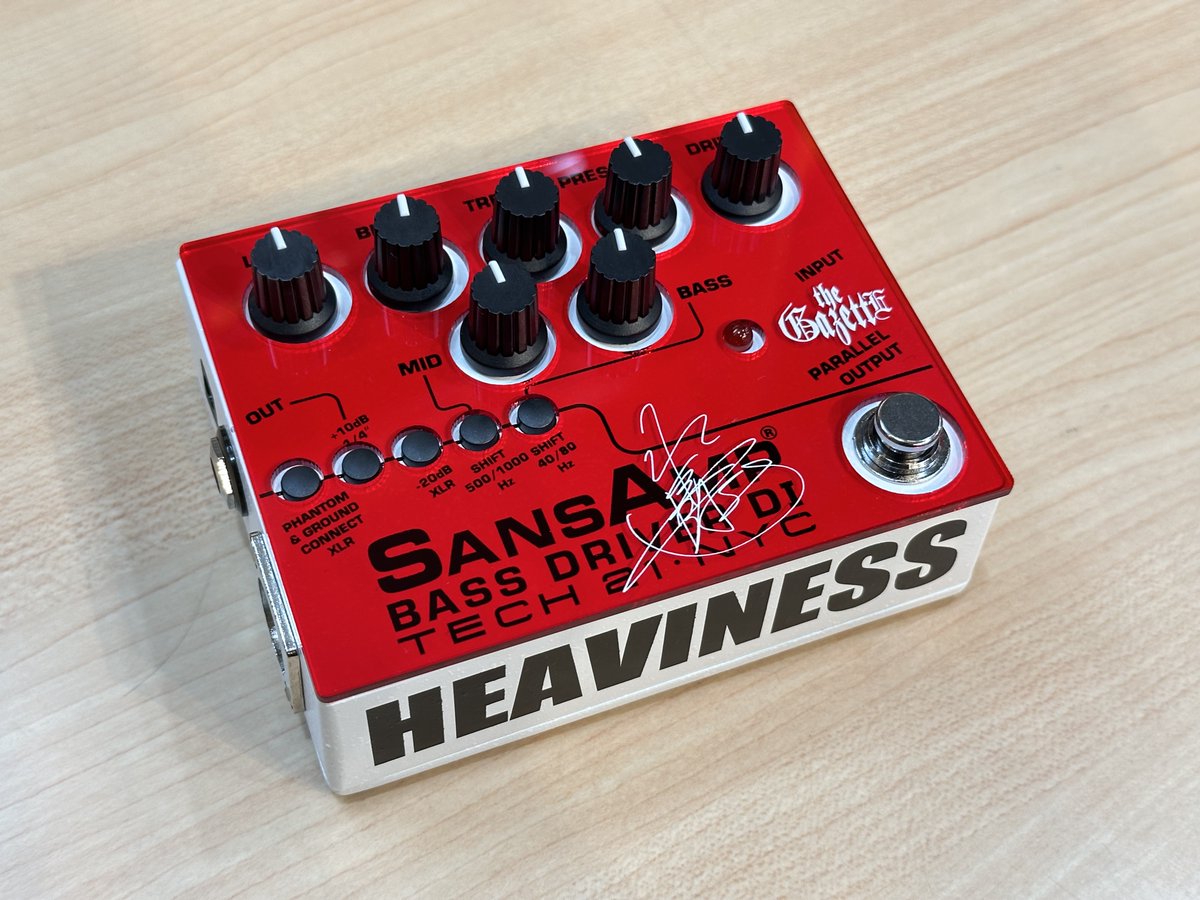 SANSAMP BASS DRIVER V2 VERMILION 赤