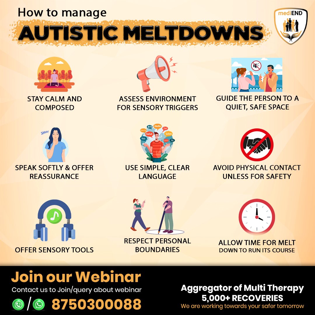 medi_end_'s tweet photo. How to Manage Autistic Meltdowns...
Learn more & register today! 📞 Call us at 8750300088 or register online: https://t.co/VWXdwtOfat
.
.
.
.
#Health #Register #autismdisorder #healthcare #mediend #autismspectrum #AutismAwareness #autistic #asd #autismtherapy #autismlife #ADHD https://t.co/nBc3lylVlA