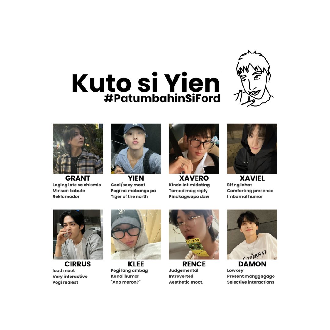 invaeign's tweet image. Drop your username and we'll tell you which 'Kuto si Yien' member you are! 🗣️