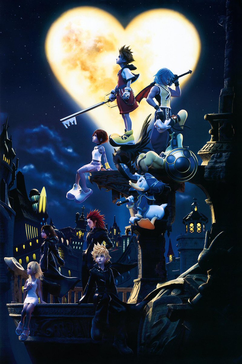 TropicalMaku's tweet photo. Square Enix recreating the iconic first Kingdom Hearts boxart and including the Sea Salt Trio + Namine is honestly so 🔥🔥🔥 https://t.co/BCalba2Ehw