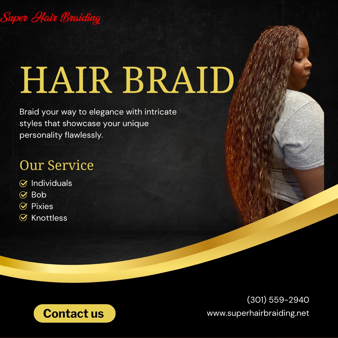 BraidingSu77449's tweet image. Hair Braids: Braid your way to elegance with intricate styles that showcase your unique personality flawlessly.
*
Call us
☎(301) 559-2940
🌐superhairbraiding.net
#HairBraids #BraidedBeauty #BraidMagic #BraidLove #BraidedHairstyles #Superhairbraiding #Superhairbraidingandnails