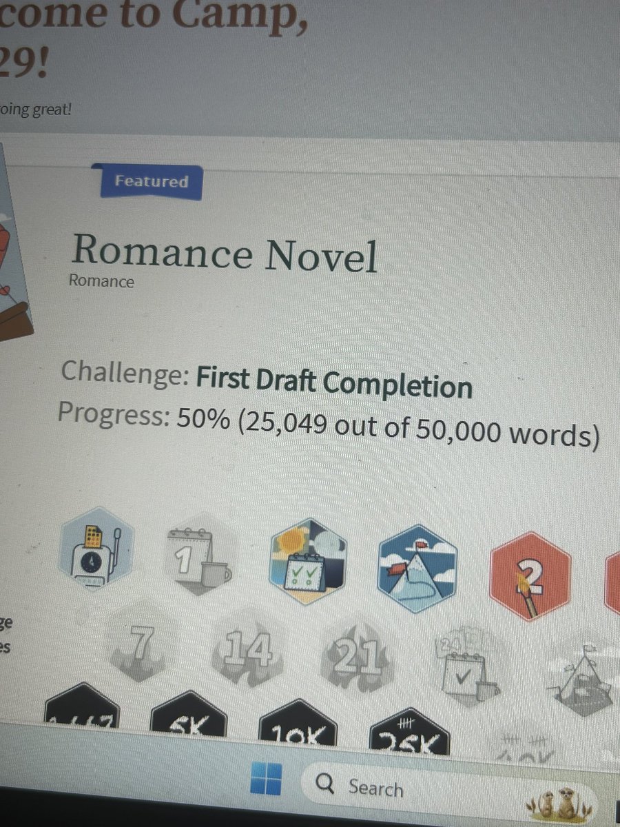 I’ve hit a few bumps in the road over the course of the year, so this novel is taking longer than expected to complete, but last night I hit the halfway mark! #amwriting #halfway #romance #novel #progress