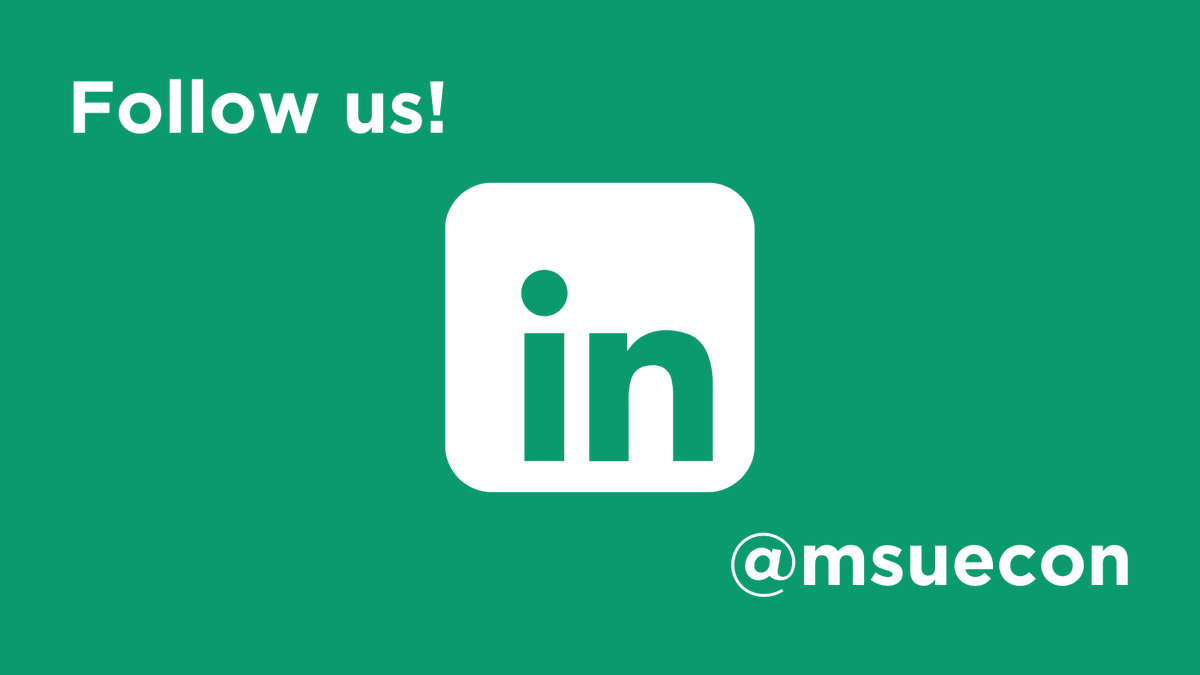 MSUEconomics's tweet photo. Connect with us on our new LinkedIn page! https://t.co/LfljgNm4HD
#MSUEcon #MSUSocialScience https://t.co/izowLZ5sRR
