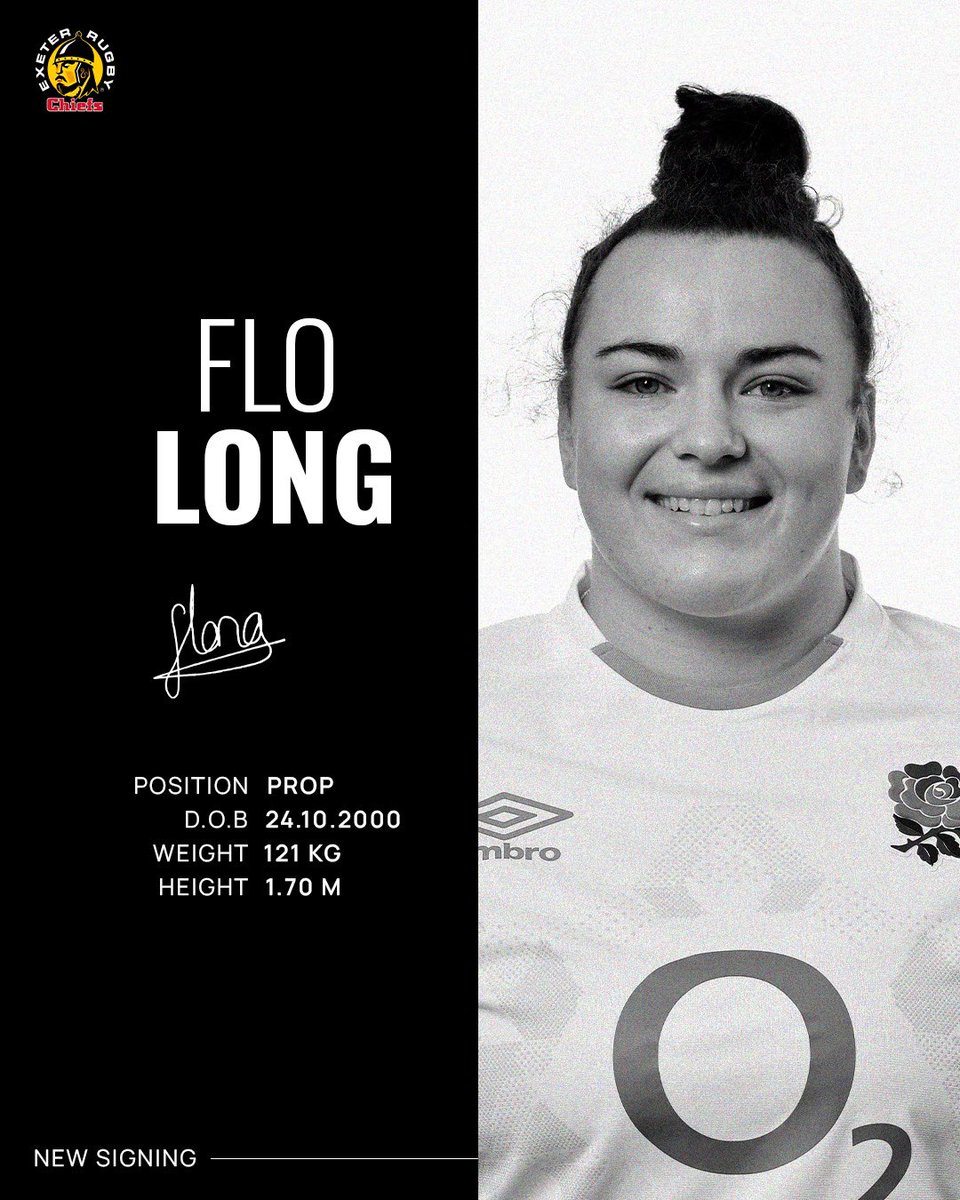 A promising young talent back in the sport 🙌
 
We are excited to announce that prop Flo Long has signed for Chiefs Women for the 2024/25 season ✍️

🔗 bit.ly/4cvCHXP
 
#JointheJourney | <a href="/ThePWR/">Premiership Women's Rugby</a>