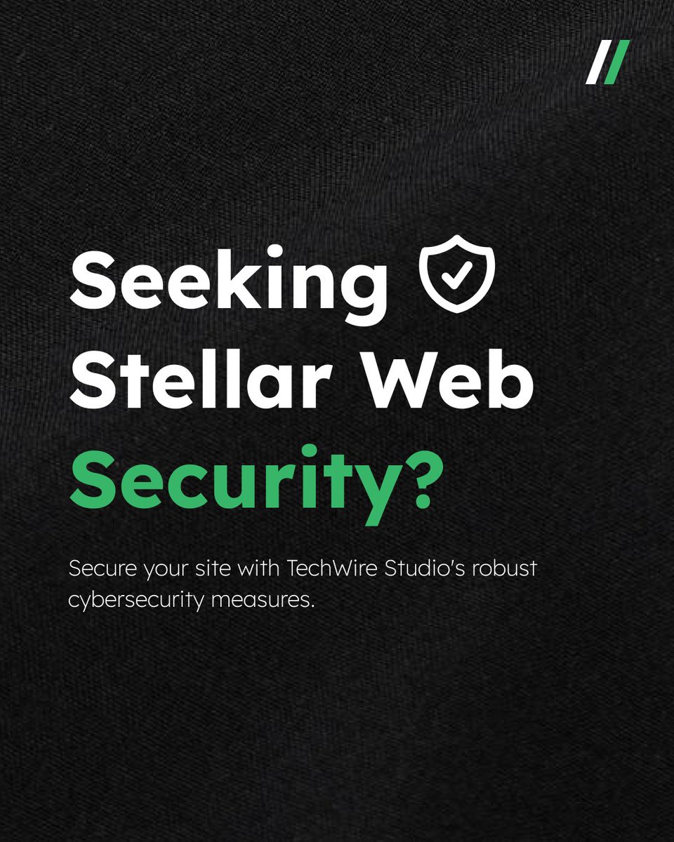 TechWireStudio's tweet image. Secure your site with TechWire Studio’s robust cybersecurity measures. Protect your digital presence today. #WebSecurity #Cybersecurity #TechInnovation

📩 connect@techwire.studio
🌐 techwire.studio

#TechWireStudio #DigitalProtection #SecureYourSite