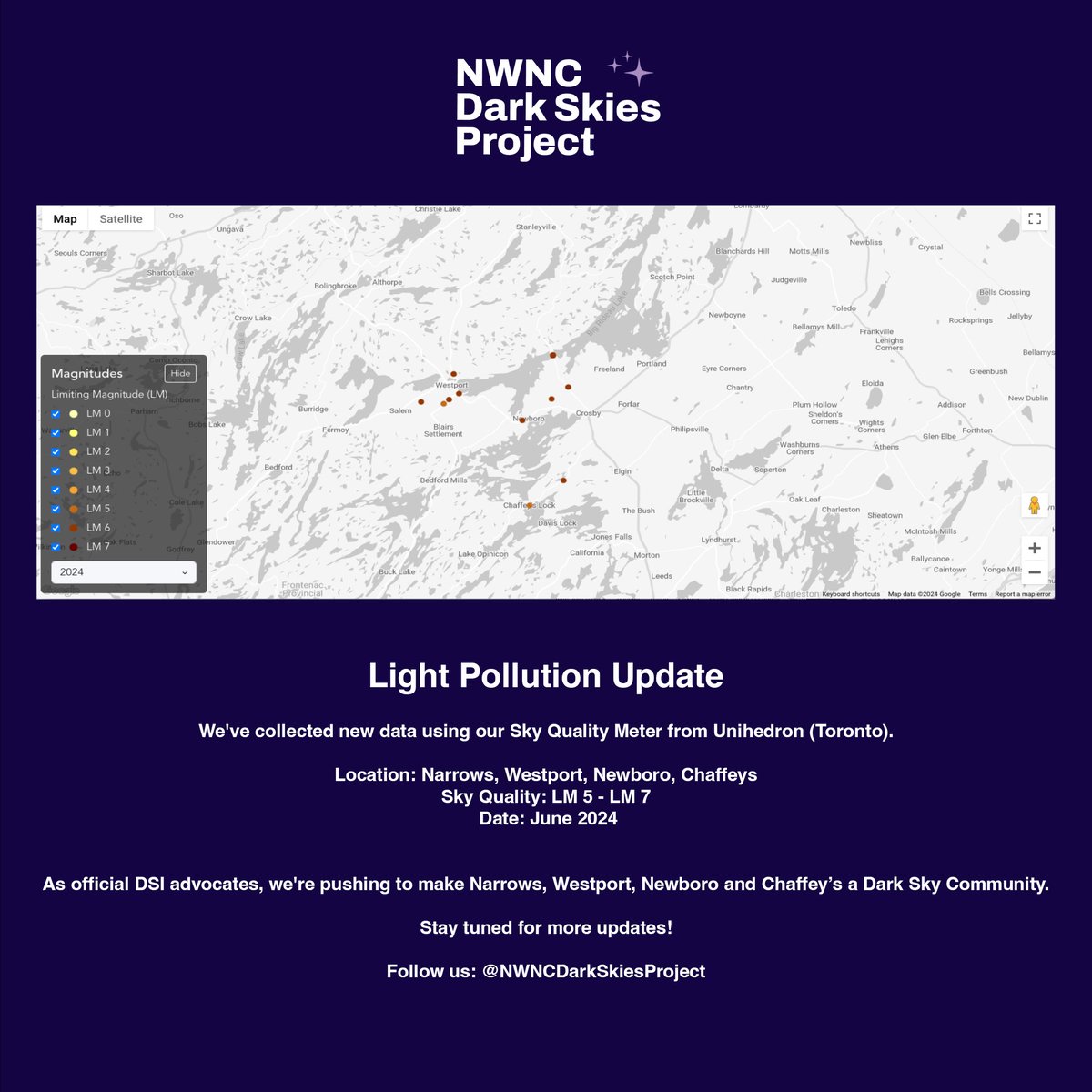 NWNC Dark Skies Project tweet media