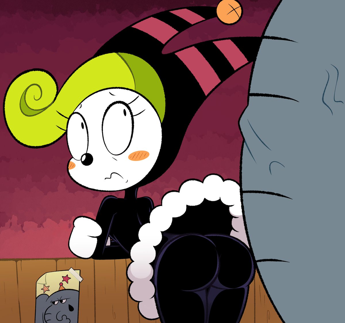 FatalAfterDark's tweet photo. The Russian clown has to be careful when she is in the elephant pen. https://t.co/buN5UpSlhC