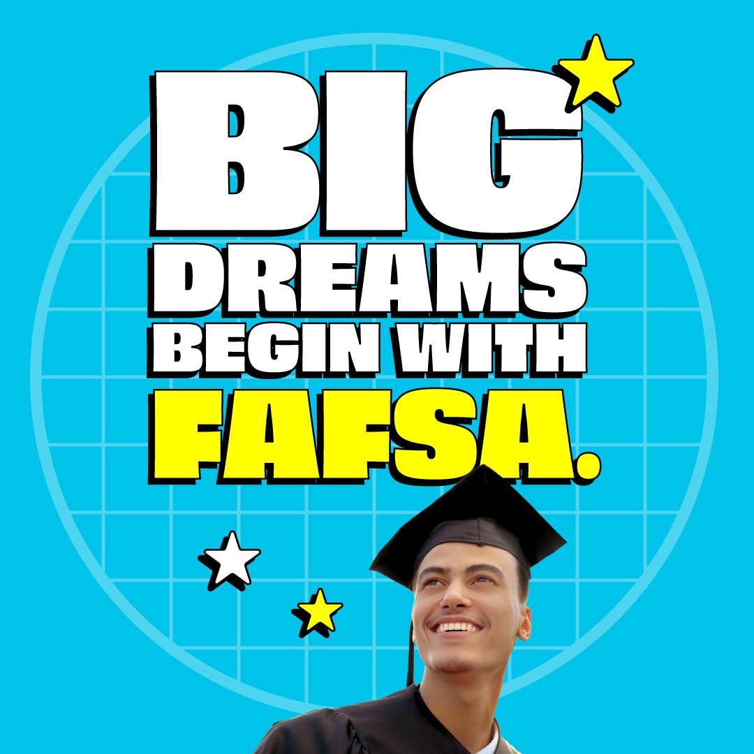 tweet_ccc's tweet photo. Don’t let past setbacks stand in your way—instead let FAFSA help you reach your future. #DotheFAFSA now and get moving on your goals at https://t.co/0ITwvtyH1C https://t.co/SfRFzLkdbW