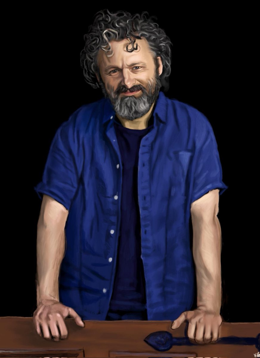 KGesslein's tweet photo. A painting to show my appreciation of my favourite human being on my birthday. @michaelsheen I hope you see this to make my day! #fanart #painting https://t.co/o9Daj3NrxY