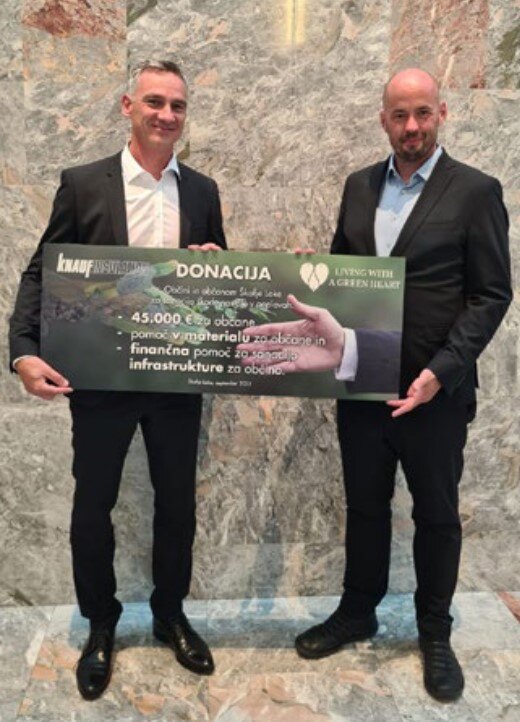 KnaufTS's tweet photo. Last summer's #floods in Slovenia caused chaos, impacting communities like Škofja Loka. Our teams rallied to support affected residents with clean-up operations and fundraising efforts. We also joined forces with Knauf Gypsum to assist #earthquake relief efforts in Turkey. 🤝 https://t.co/17VUfsYTwd