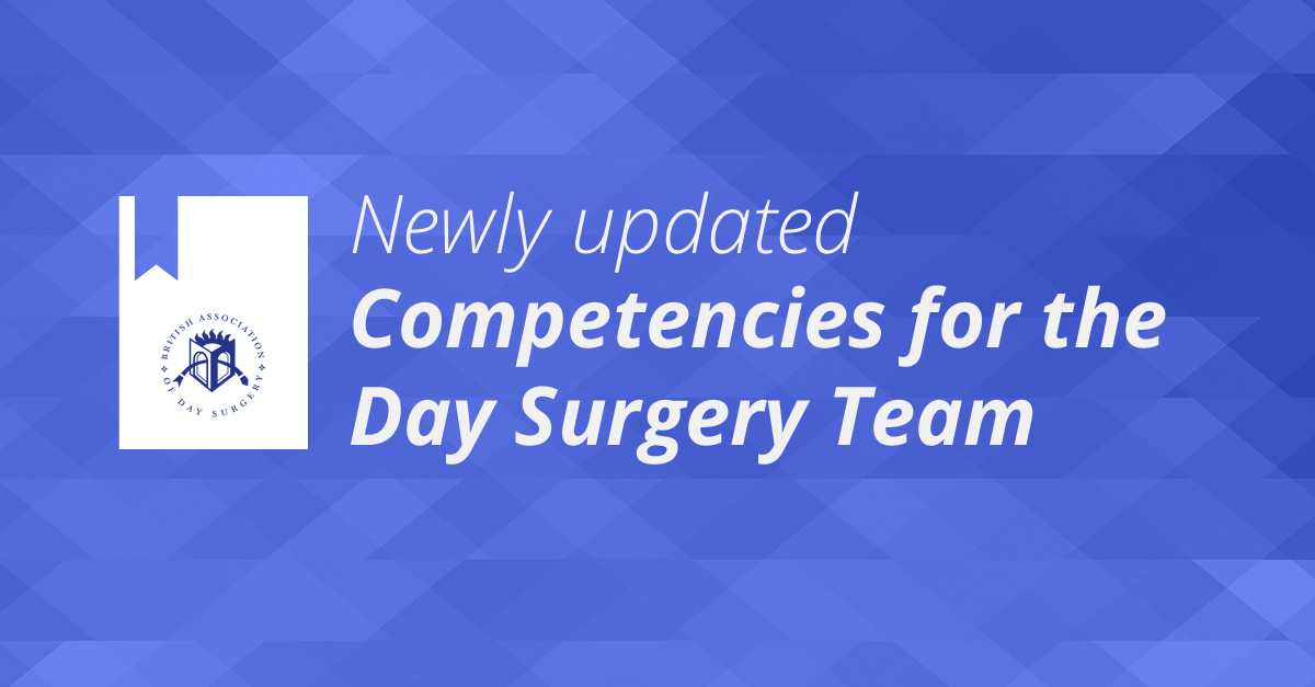 BADS/AfPP Core Competencies for Day Surgery has been updated with recommendations for managing challenging situations and paediatric day surgery.

bads.co.uk/for-members/co…

#DaySurgery