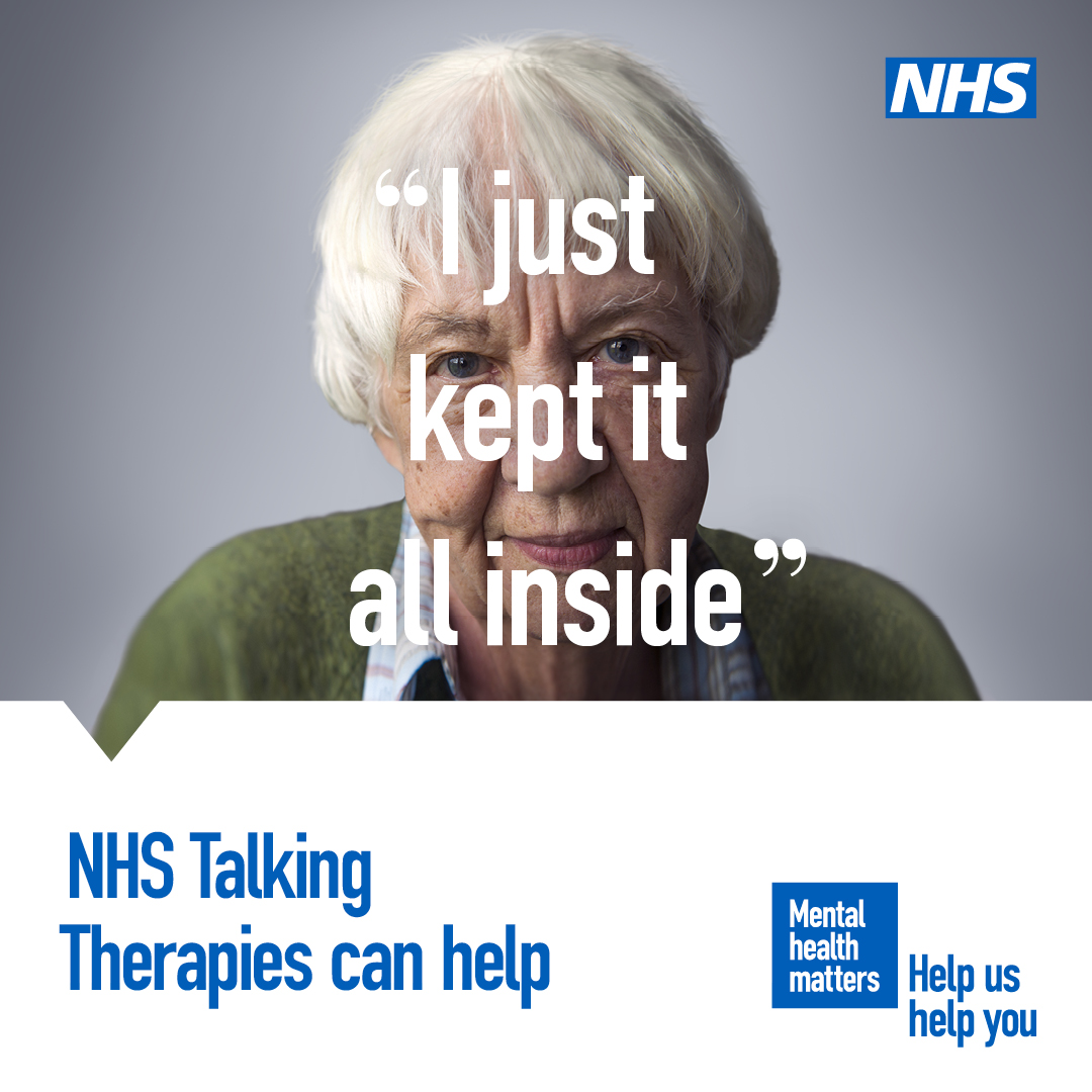 NHS Talking Therapies can help if you’re struggling with feelings of depression, excessive worry, social anxiety, post-traumatic stress or obsessions and compulsions.

Your GP can refer you, or you can refer yourself at nhs.uk/talk