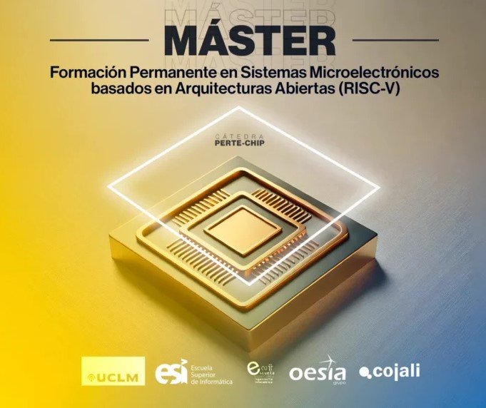 esiiab's tweet photo. Máster en Sistemas Microelectrónicos Basados en Arquitecturas Abiertas (RISC V). Actividad de la cátedra #PERTEChip de la @uclm_es, completamente financiado.

@esiiab @esiuclm 

🌐https://t.co/PRk81mWnm3 https://t.co/pEgIP6A7PW