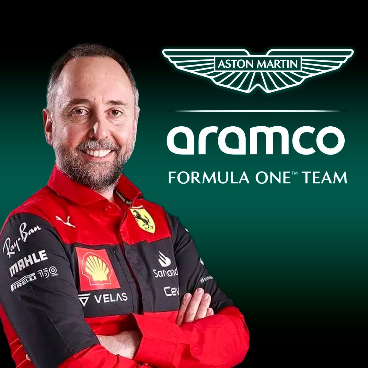 FormulaDirecta's tweet photo. 🚨 OFICIAL: ENRICO CARDILE FICHA POR ASTON MARTIN

👉 Llega al equipo asumiendo el cargo de Director Técnico.

[@AstonMartinF1] 

#F1 https://t.co/aafnMEen5N