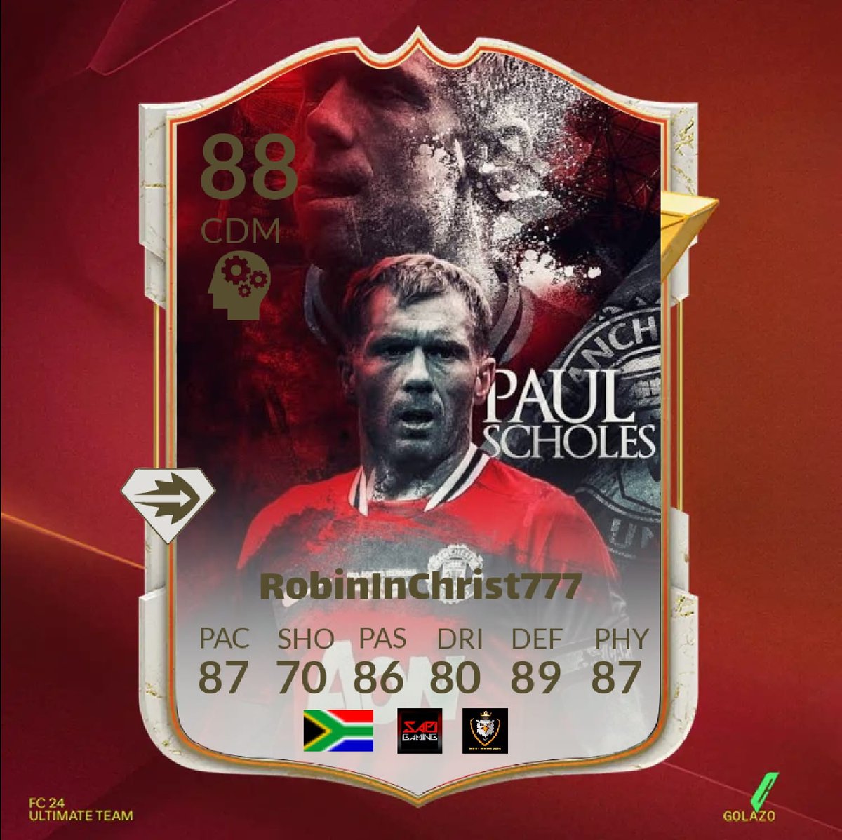 Autobotz_1's tweet photo. 📣 Introducing Our CDM Robin ⚽️ 

Working the centre in quick passing triangles with central defenders, full-backs, and other midfielders, working to constantly recycle the ball and keep possession we have our central defense covered ! 🔥

#RobinInChrist777
#SAPL_Bateleurs https://t.co/Wu4P8Xz7YH