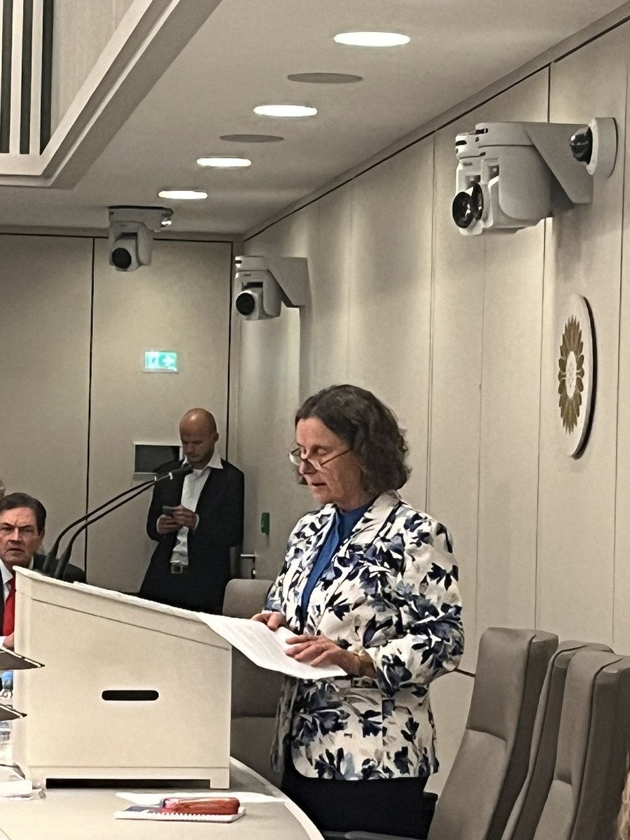 Trots op onze minister Faber! Vandaag haar eerste debat in de Eerste Kamer.