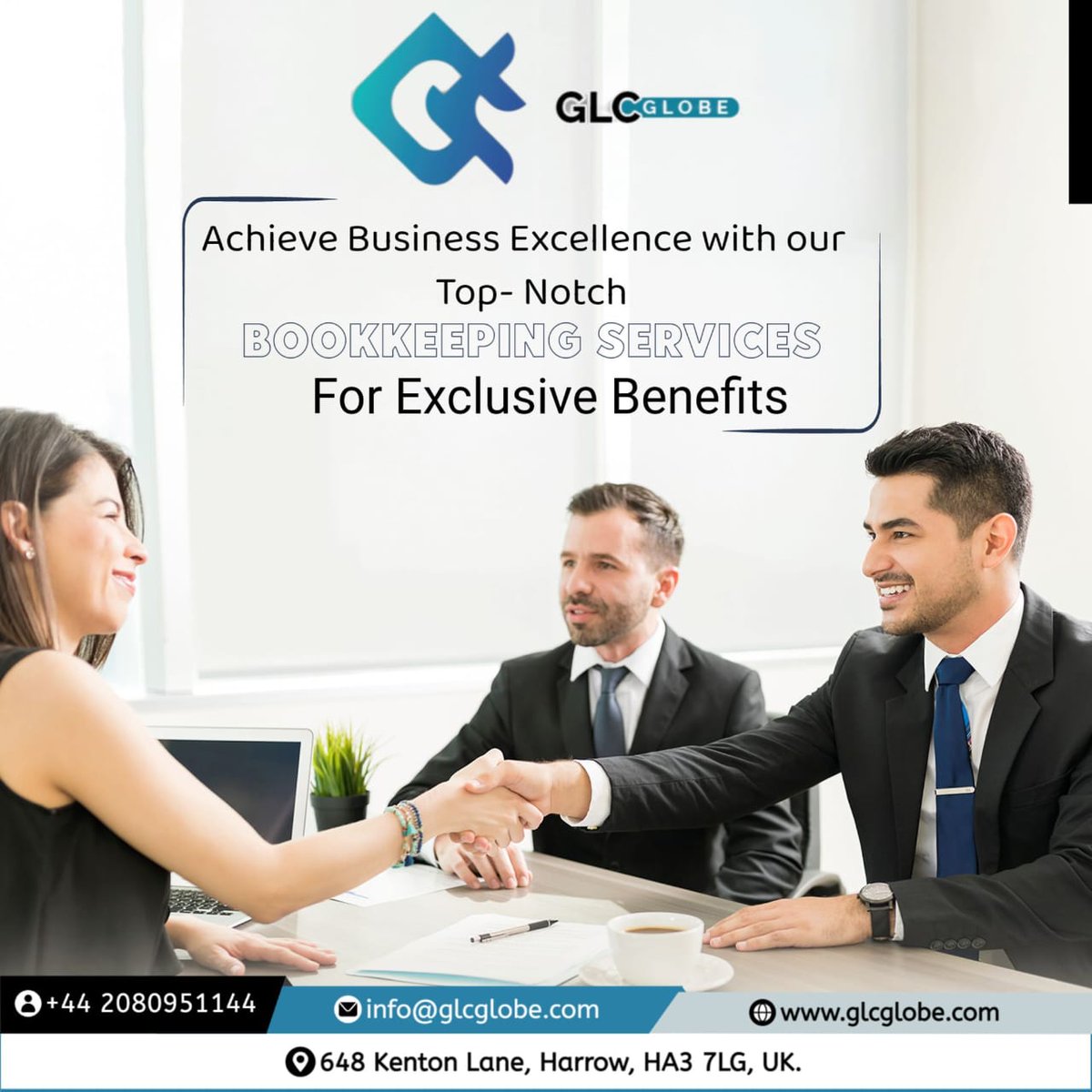 Achieve Business Excellence with Our Top-Notch Bookkeeping Services for Exclusive Benefits.  Let us handle the numbers so you can concentrate on what you do best. #ExpertTeam #AccurateRecords #GlobalOutsourcing #Business #Bookkeeping #Accounting #Services #CPA #GLCGlobe