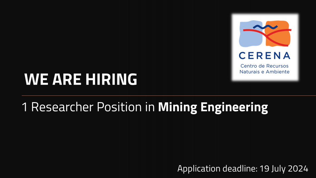 CERENA_research's tweet photo. 📢Opening of an international selection process for the recruitment of a doctoral initial level researcher at @feup_porto 

Application deadline: 19th July 2024
All the info: https://t.co/UMj8y0YLoc https://t.co/cwzRTT1isE