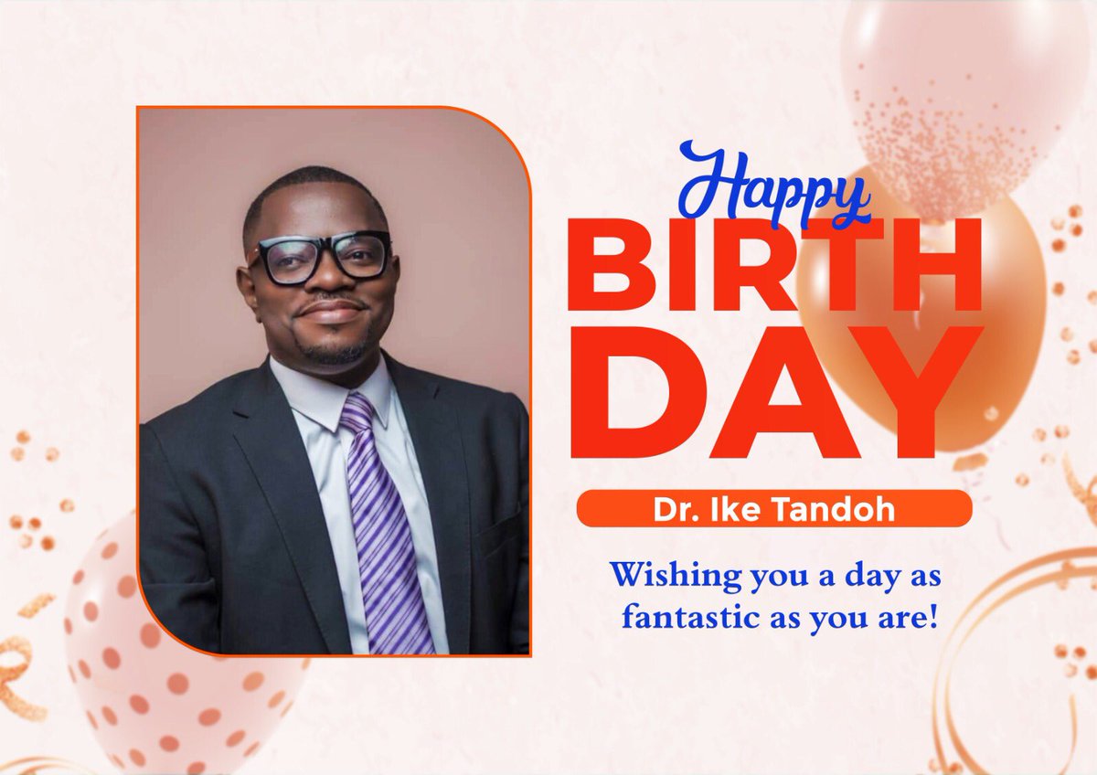 ampah_dora's tweet photo. Happy birthday to Dr. Ike Tandoh, an Accredited Public Relations Professional and a Chartered Management Consultant. , cheers to a day as remarkable as your expertise and captivating as your teachings.
@TheIkeTandoh https://t.co/0QJRIDWvv6