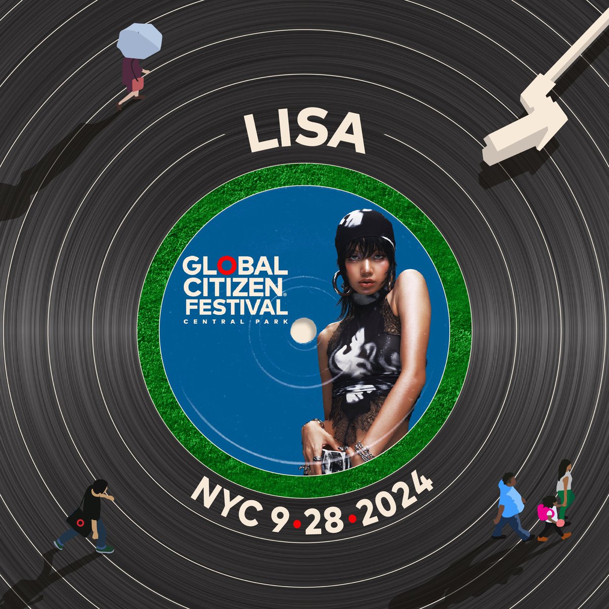 PopCrave's tweet photo. LISA is set to headline the Global Citizen Festival in NYC on September 28th. https://t.co/jxlF7XZz4j